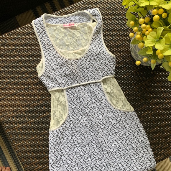 ROSA ROSE | Lacey Layered Bodycon Mini Dress - Picture 3 of 15